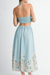 Rosie Floral Printed Top & Midi Skirt Set