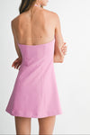 Kerry Jewel Bow Slit Mini Dress