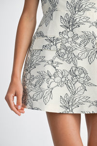 Lucy Floral Jacquard Mini Skort Dress