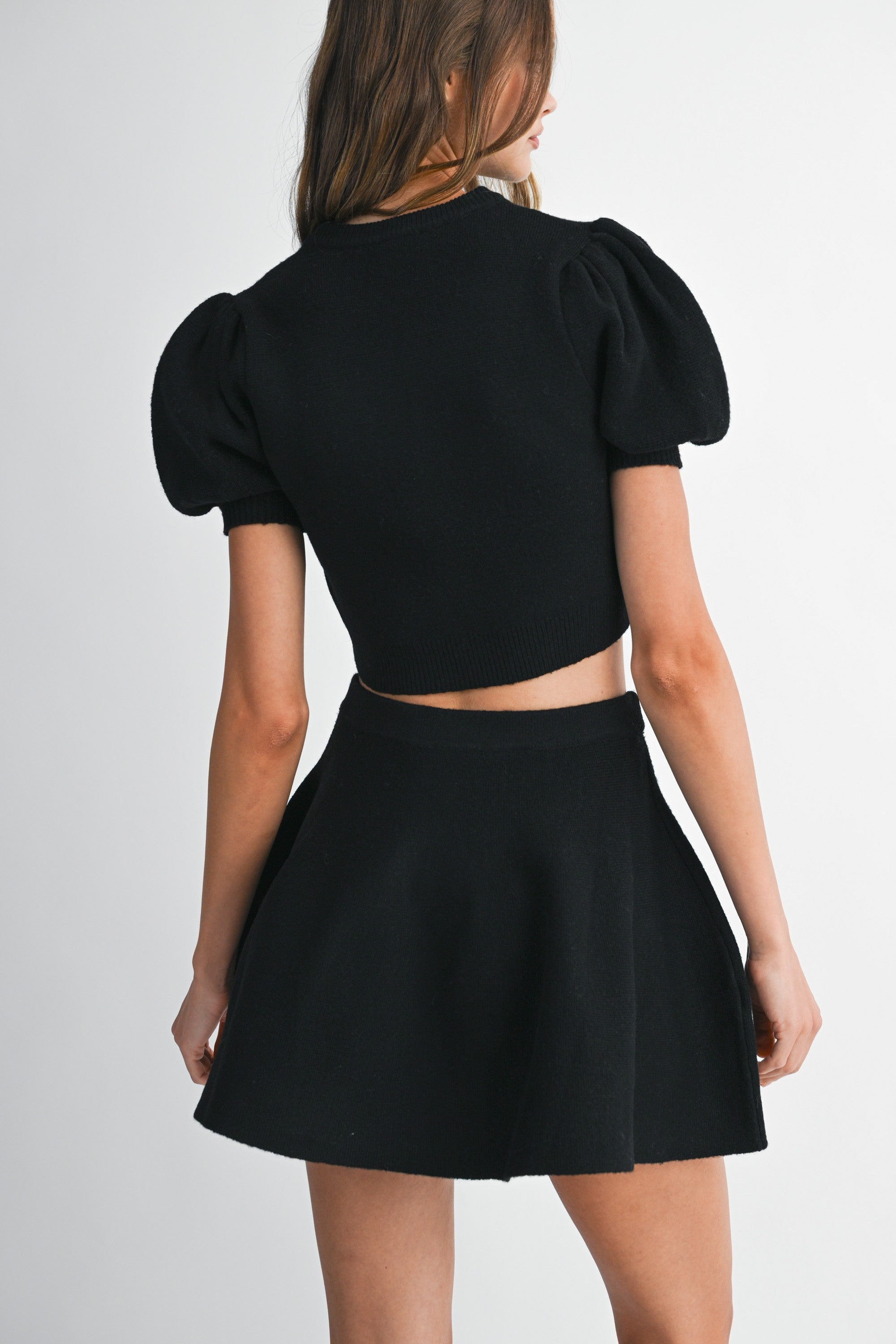 Lennyn Knit Top & Mini Skirt Set