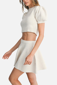 Chloe Knit Top & Mini Skirt Set