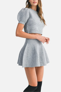 Elsie Knit Top & Mini Skirt Set