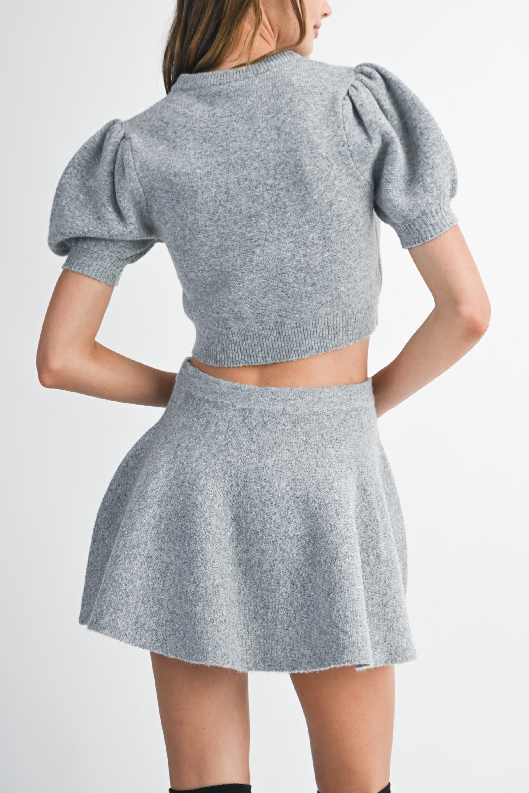 Elsie Knit Top & Mini Skirt Set