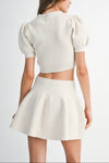 Chloe Knit Top & Mini Skirt Set