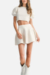 Chloe Knit Top & Mini Skirt Set