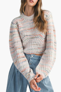 Alix Striped Cropped Sweater