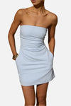 Runaway The Label Cairo Mini Dress in Ice Blue