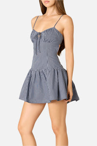 Maisy Pinstripe Mini Dress
