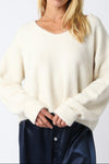 Stella Knit Long Sleeve Top in Ecru