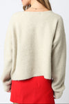 Stella Long Sleeve Knit Sweater in Oatmeal