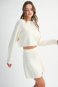 Palmer Long Sleeve Knit Sweater & Skirt Set