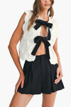 Silvie Reversible Cable Knit Vest Top