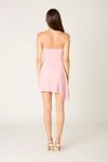Tova Strapless Ruched Mini Dress