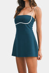 Pam Contrast Binding A-line Mini Dress