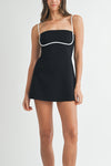 Fraser Contrast Binding A-line Mini Dress