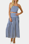 Emma Gingham Crop Top & Midi Skirt Set