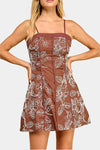 Emilia Embroidered Mini Dress
