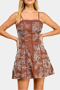 Emilia Embroidered Mini Dress