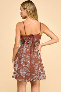 Emilia Embroidered Mini Dress