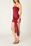 Josette Strapless Ruched Mini Dress