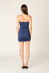 Aubrie Strapless Ruched Mini Dress