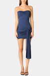 Aubrie Strapless Ruched Mini Dress