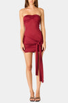 Josette Strapless Ruched Mini Dress