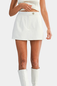 Jen Jewel Button Skort