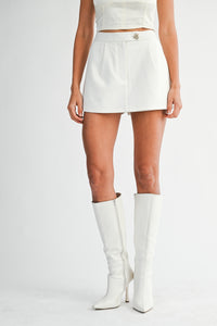 Jen Jewel Button Skort