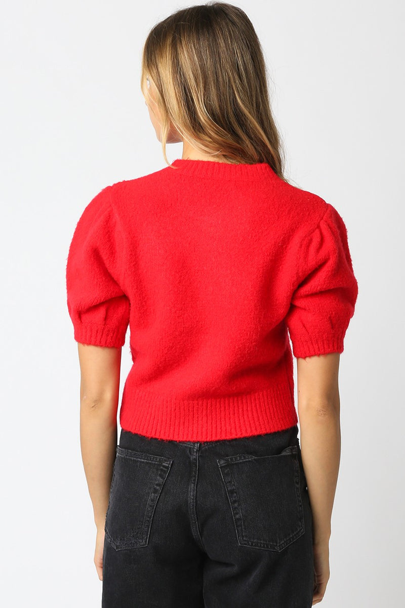 Julia Puff Sleeve Knit Top