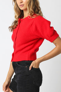 Julia Puff Sleeve Knit Top