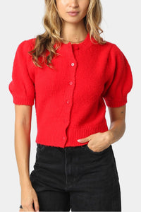 Julia Puff Sleeve Knit Top