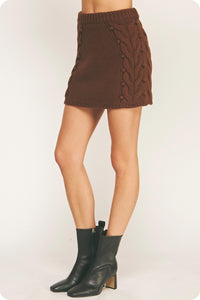 Cambria Pom Pom Knit Mini Skirt