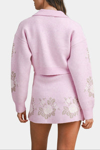 Alba Crop Sweater & Mini Skirt Set