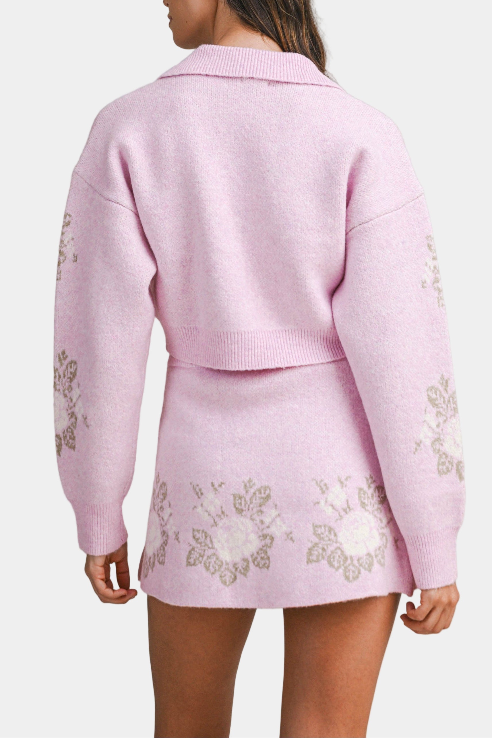 Alba Crop Sweater & Mini Skirt Set