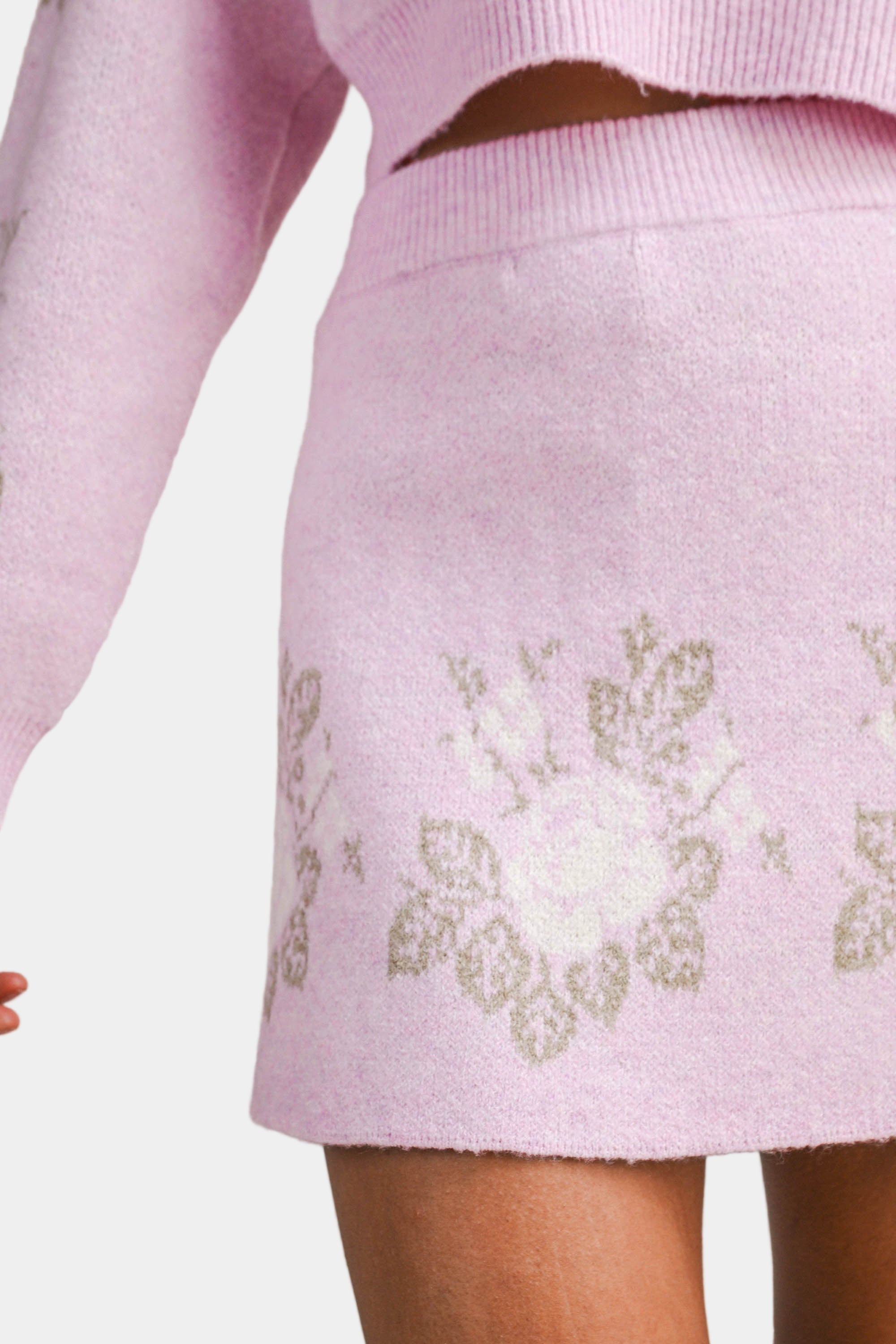 Alba Crop Sweater & Mini Skirt Set