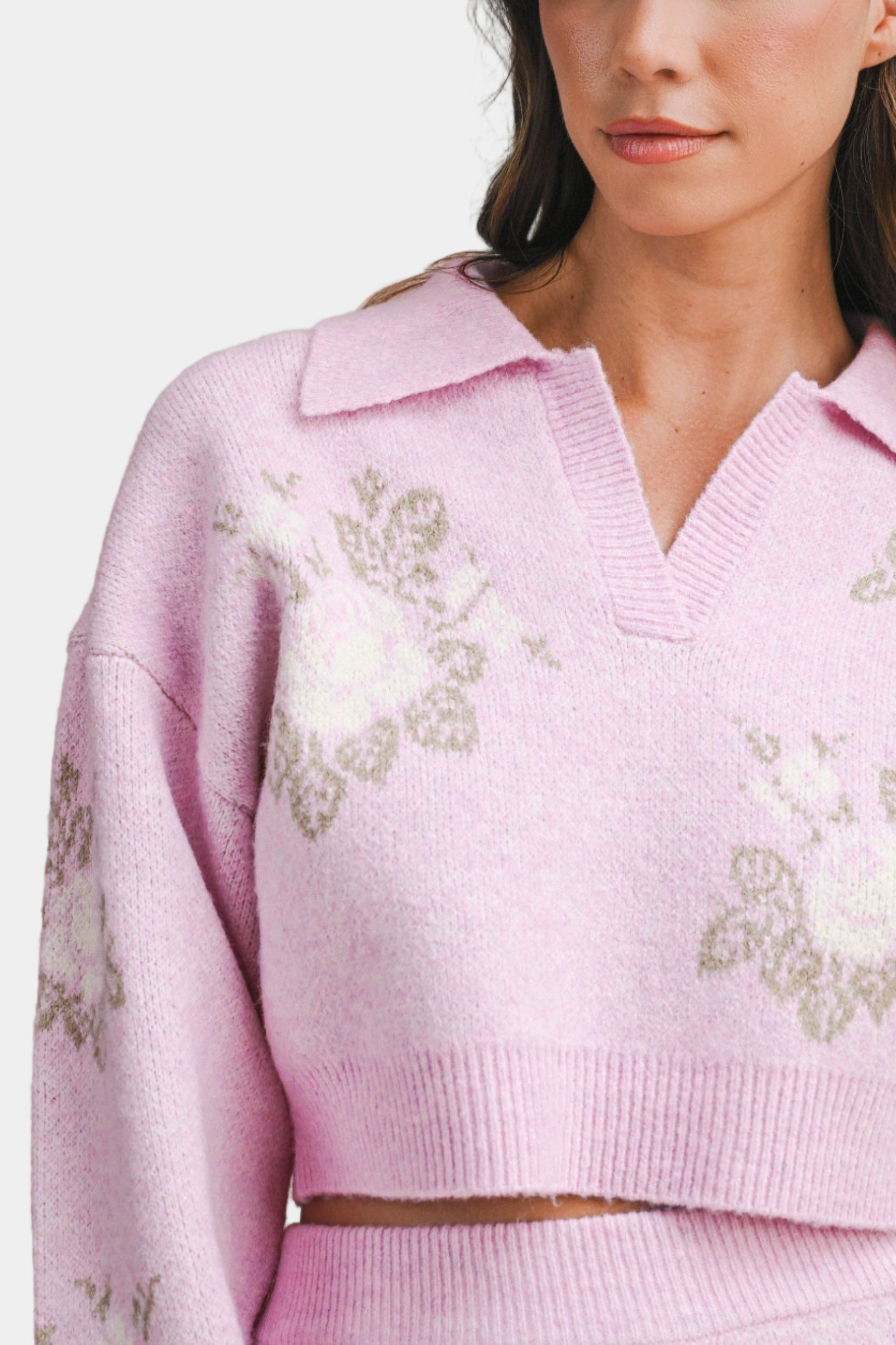 Alba Crop Sweater & Mini Skirt Set