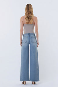 Intrigue High Rise Embellished Wide Jeans