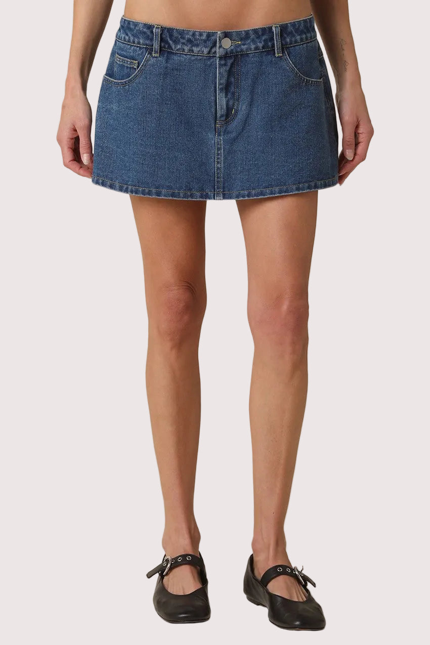 Janie Denim Mini Skort