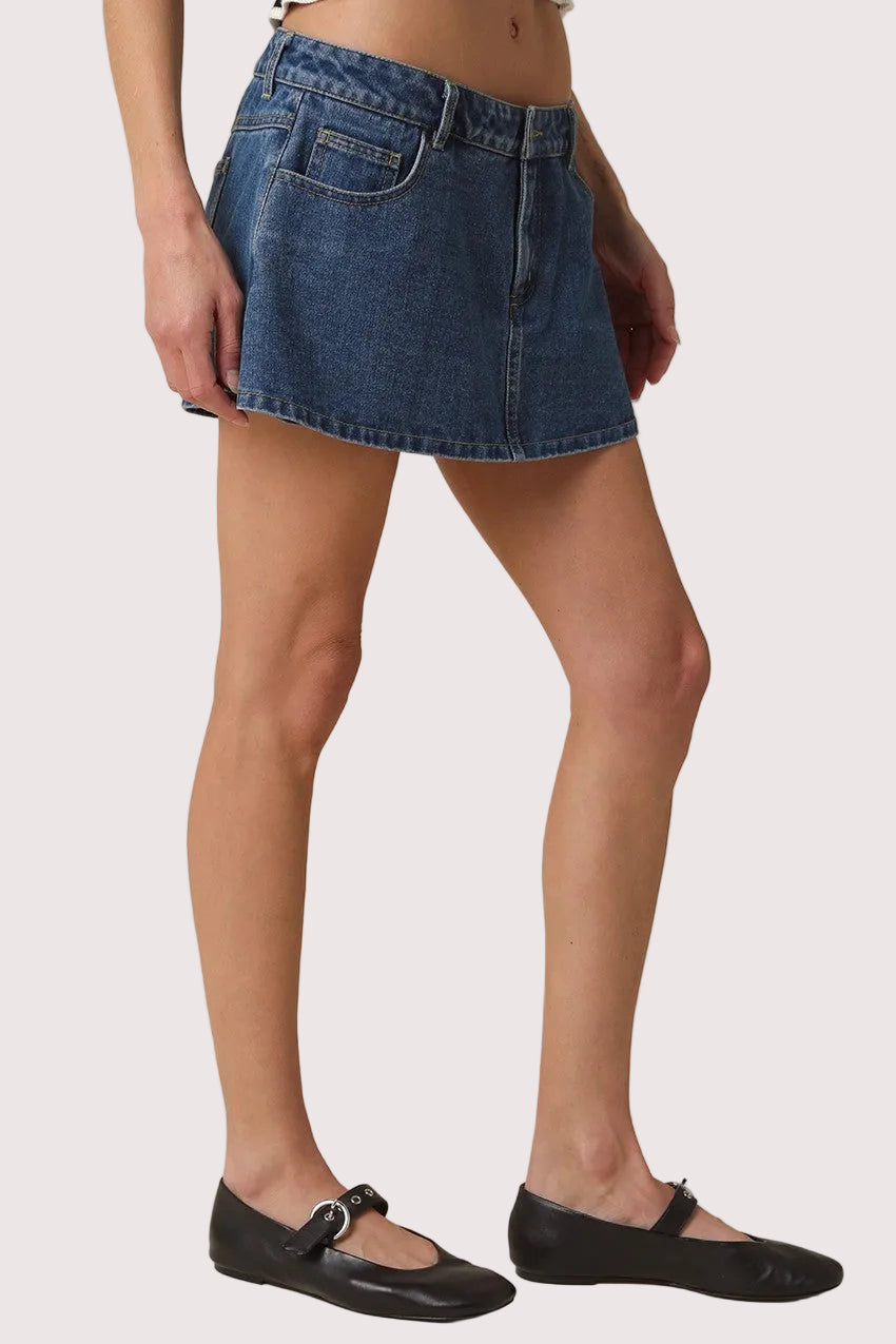 Janie Denim Mini Skort