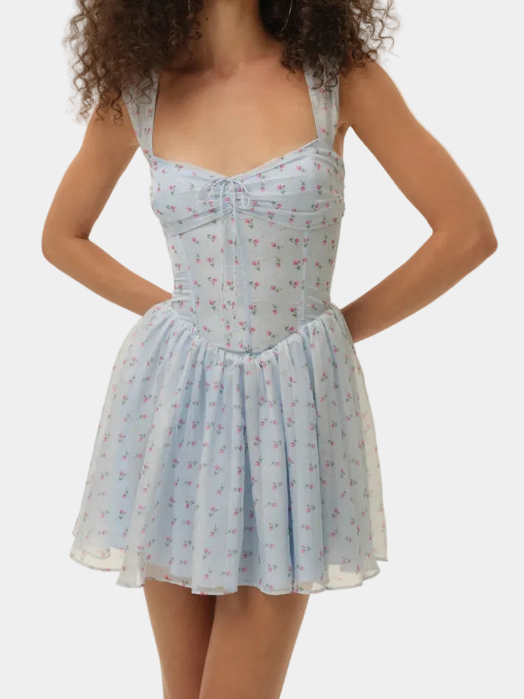 For Love & Lemons That's Amore Bouquet Mini Dress