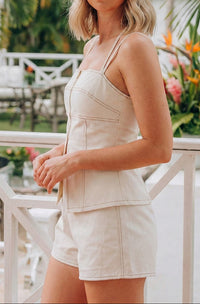 Averie Front Zip Top & Shorts Set