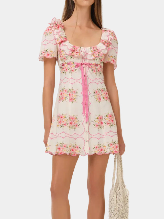 For Love & Lemons Scarlett Mini Dress
