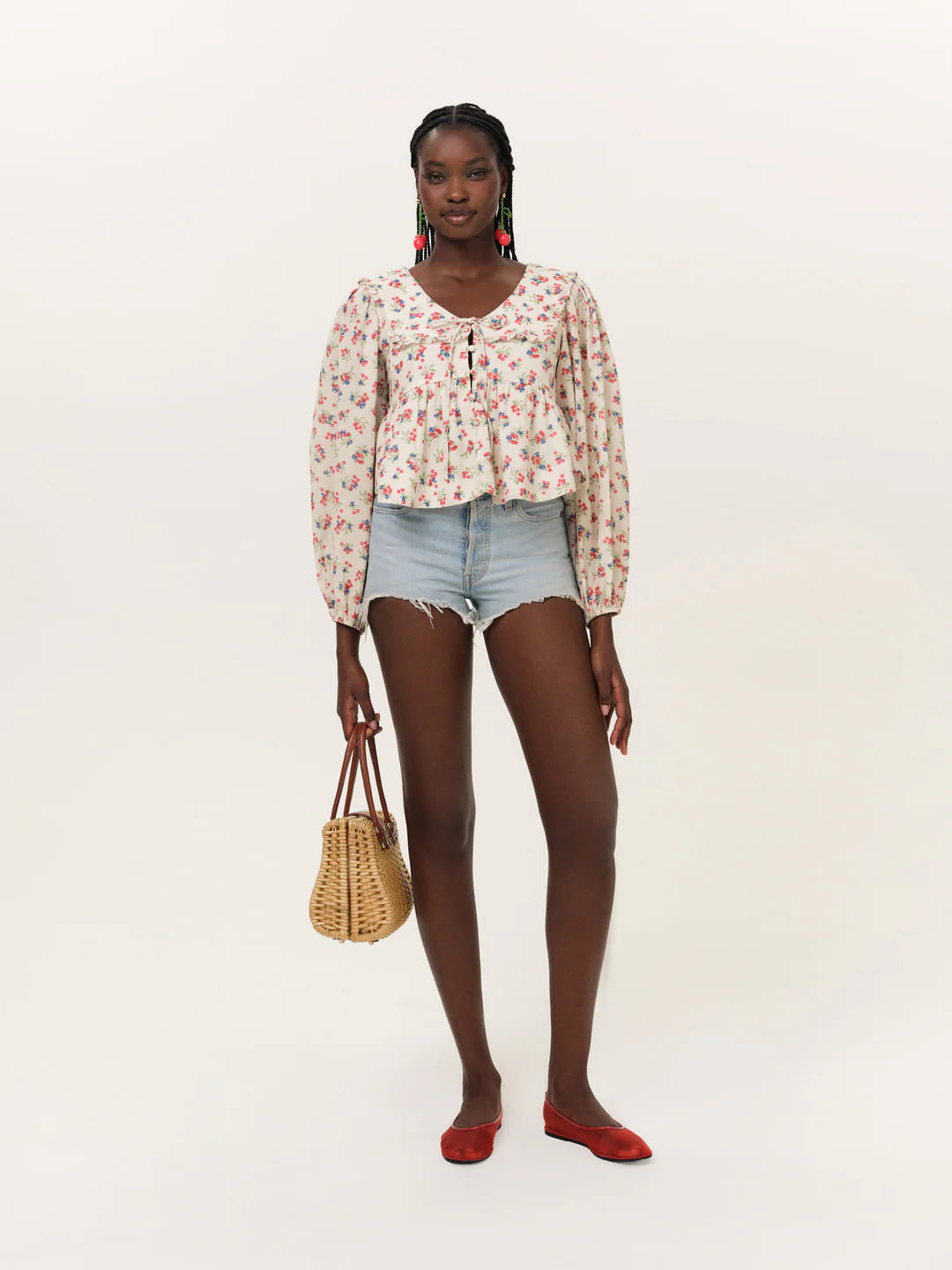 For Love & Lemons Cherry Mae Top