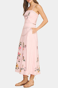 Mckenna Embroidered Floral Skirt Set