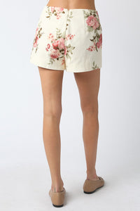 Julia Floral Peplum Top & Shorts Set