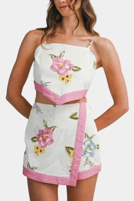 Willow Tie Back Top & Mini Skort Set