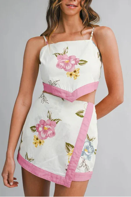 Willow Tie Back Top & Mini Skort Set