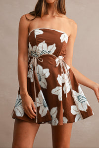 Leon Floral Print Mini Dress