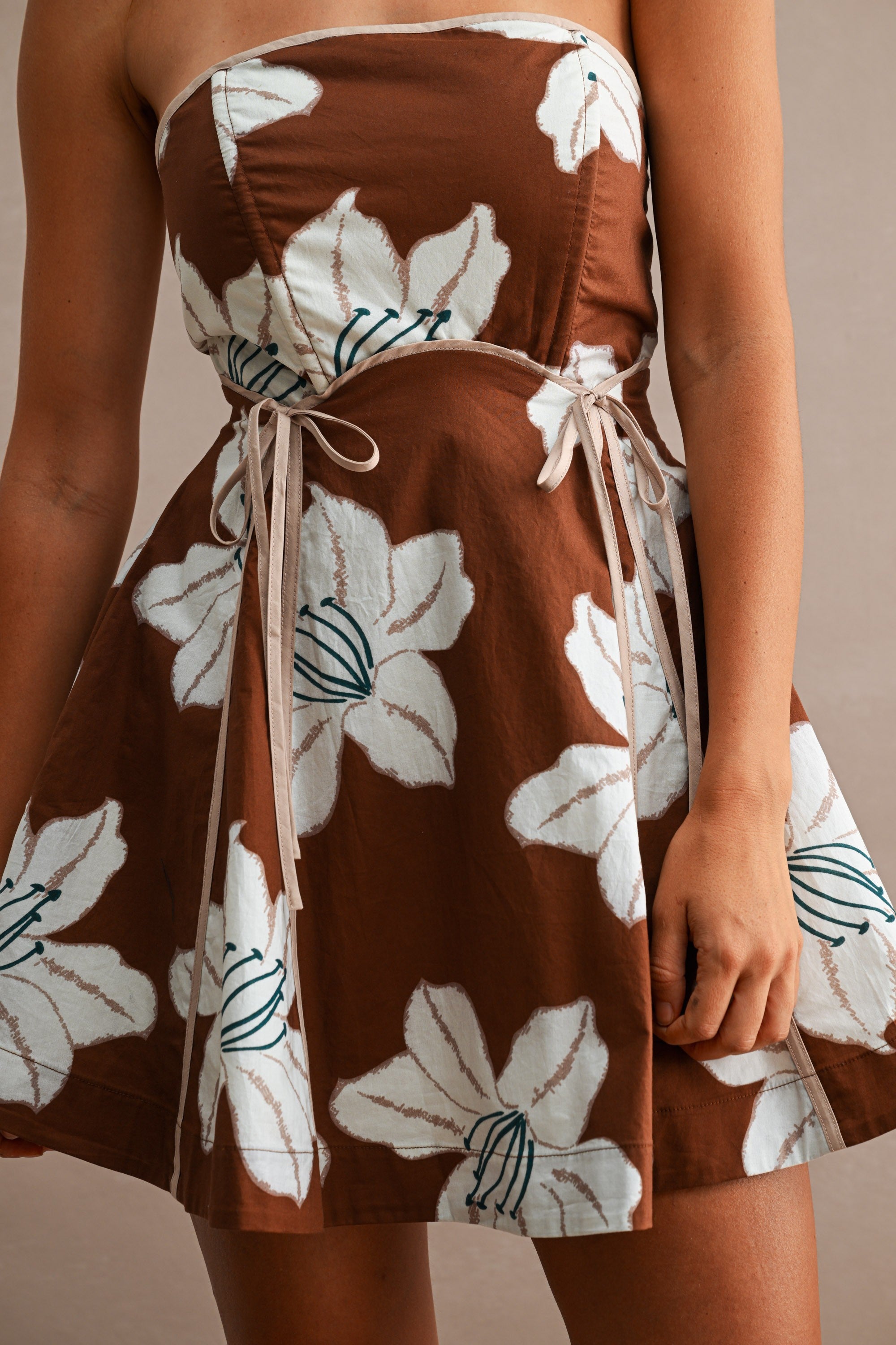 Leon Floral Print Mini Dress
